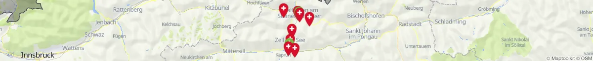 Kartenansicht für Apotheken-Notdienste in der Nähe von Maishofen (Zell am See, Salzburg)